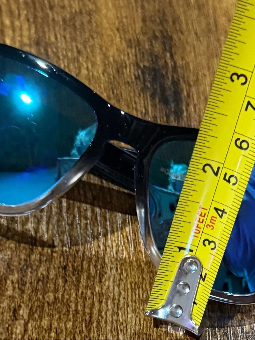 Blenders Eyewear Men's Black Frame Blue Mirror Sunglasses